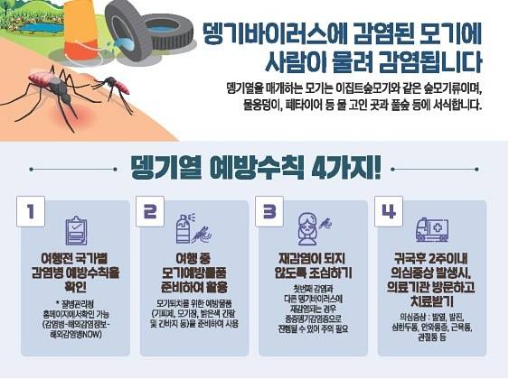 뎅기열 예방수칙./사진=전북특별자치도 보건환경연구원 제공