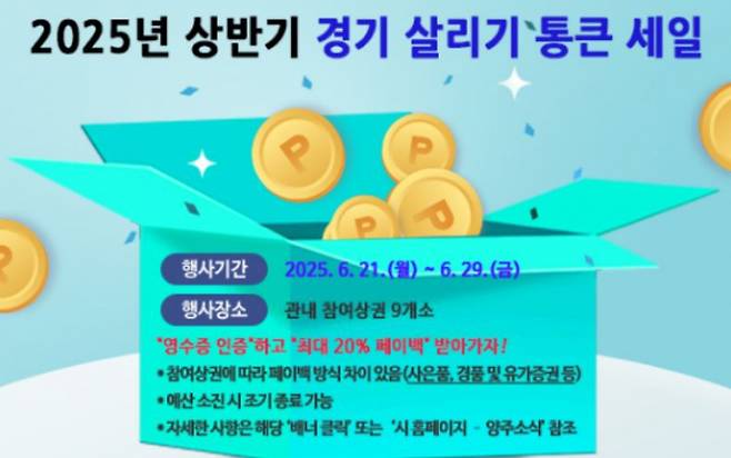 양주시 '경기 살리시 통근 세일' 포스터./자료제공=양주시