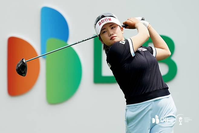 대회 2연패에 도전장을 던진 노승희. [사진=KGA 제공]