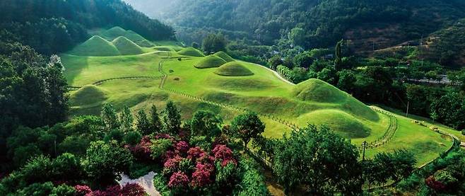 [창녕=뉴시스] 창녕 교동과 송현동 고분군 전경. (사진= 창녕군 제공) 2025.06.14. photo@newsis.com *재판매 및 DB 금지