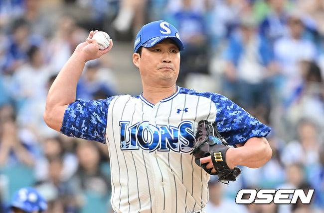 [OSEN=대구, 이석우 기자]  삼성 라이온즈 오승환 020 2025.06.07 / foto0307@osen.co.kr