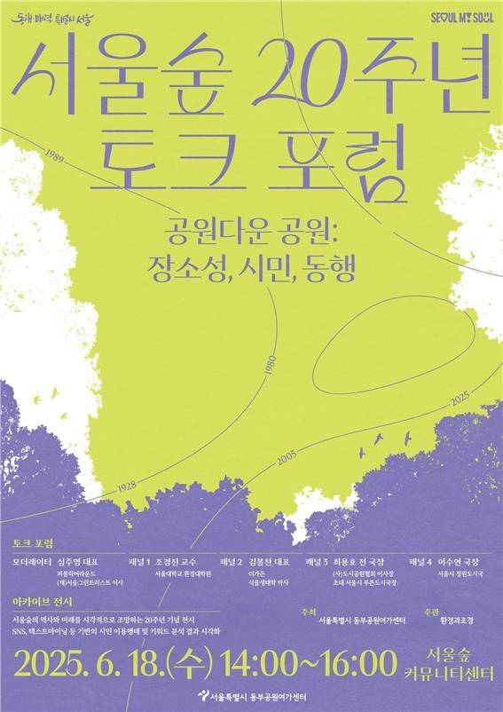 서울숲 개원 20주년 포럼 [서울시 제공. 재판매 및 DB 금지]