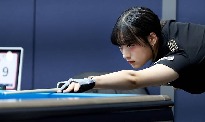 LPBA 개막전 1차 예선을 통과한 장가연 [PBA 제공. 재판매 및 DB 금지]