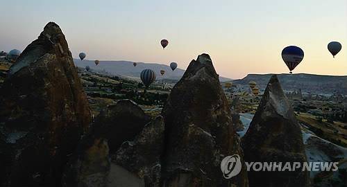 튀르키예 카파도키아 열기구 관광 [EPA 연합뉴스 자료사진. 재판매 및 DB 금지]