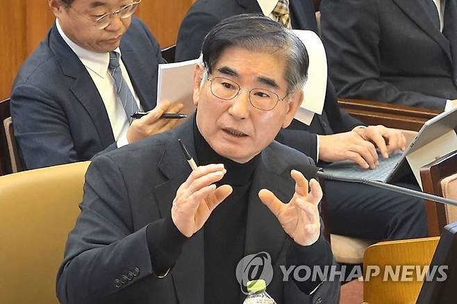 김용현 전 국방장관, 탄핵심판 4차변론 증인 출석 [헌법재판소 제공. 재판매 및 DB 금지]