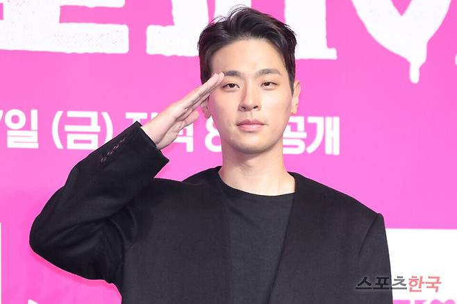 쿠팡플레이 오리지널 시리즈 '뉴토피아' 제작발표회에 참석한 배우 박정민. 24.1.7 ⓒ이혜영 기자 lhy@hankooki.com