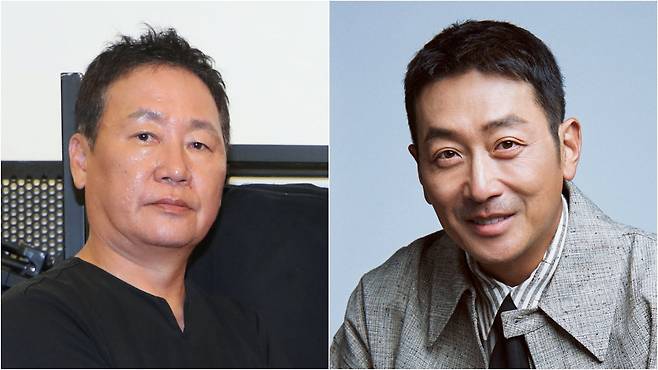 세 편의 천만 영화를 제작한 원동연 리얼라이즈픽쳐스 대표(왼쪽)는 내달 23일 개봉하는 ‘전지적 독자 시점’으로 4번째 천만에 도전한다. 최근 서울 강남구 스튜디오에서 만난 원 대표는 “이 시대 젊은이들에게 위로를 전하기 위해 이번 영화를 만들었다”고 말했다./박성원 기자