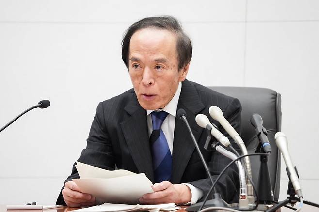 우에다 가즈오 일본은행 총재. 사진=연합뉴스