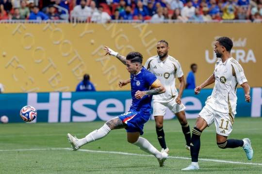 득점을 터트리는 첼시의 엔소 페르난데스. 사진[EPA=연합뉴스]