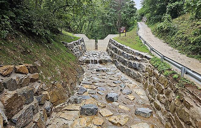 정선군이 자연재해를 대비해 설치한 사방댐.(사진=정선군 제공) *재판매 및 DB 금지