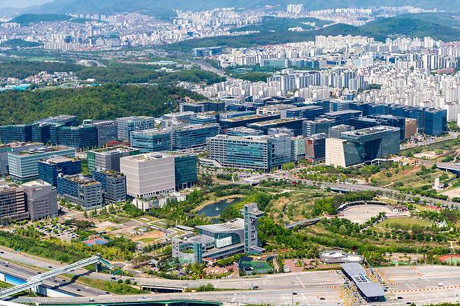 판교 밸리 전경. 성남시 제공