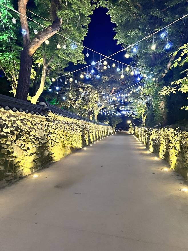 아산 외암마을 야간 개방 [아산시 제공. 재판매 및 DB 금지]