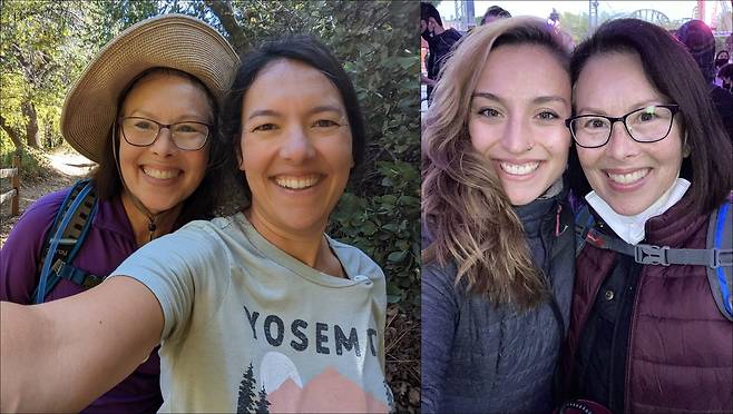 고넨 씨와 첫째 딸 샹탈(왼쪽에서 두 번째), 둘째 딸 노아(왼쪽에서 세 번째) [낸시 고넨 씨 제공. 재판매 및 DB 금지]