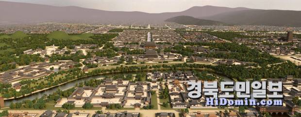 신라왕경도.사진=경주시 제공