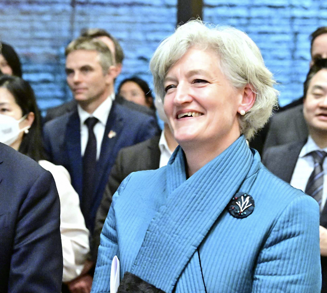 2023년 한-캐나다 수교 60주년 기념 리셉션 참석에 참석한 모휘니 대사. 외교부