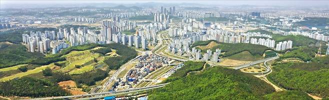 2기 신도시 중 규모가 가장 큰 경기 화성 동탄2신도시 전경. 사진=한경 DB