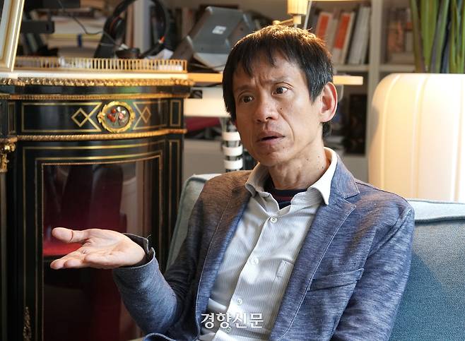 샹뱌오 독일 막스플랑크 사회인류학연구소장이 지난달 22일(현지시간) 독일 할레 막스플랑크 사회인류학연구소에서 기자와 인터뷰하고 있다. 할레(독일) | 김경학 기자