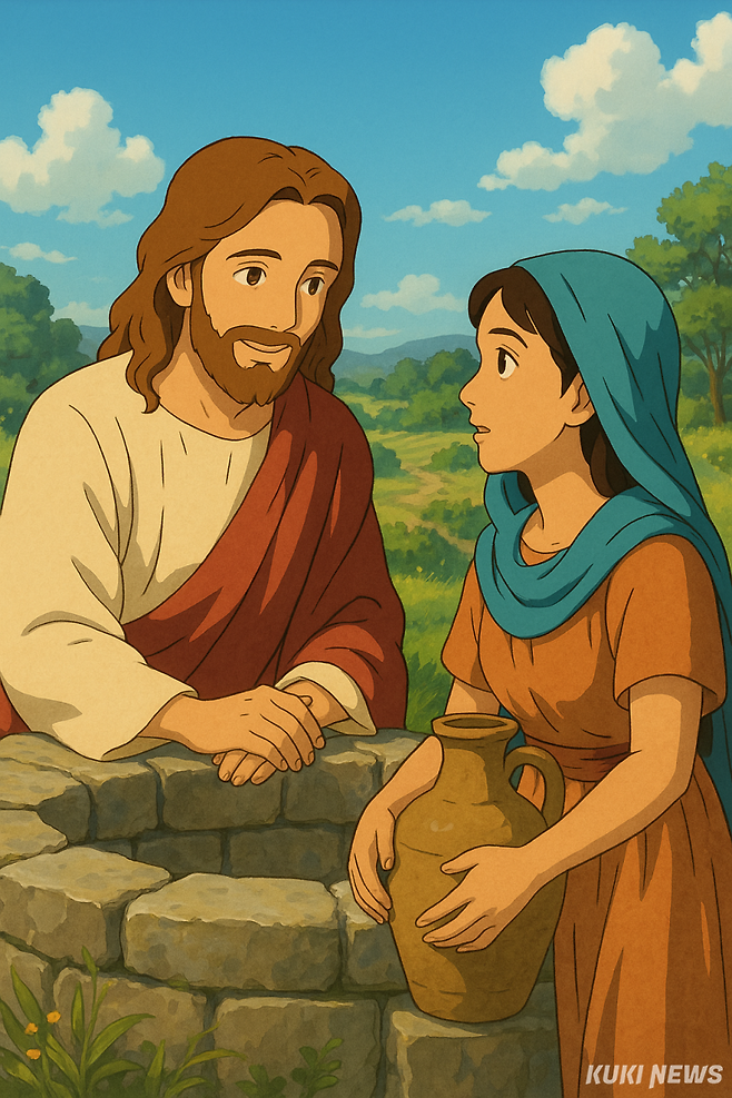 챗GPT로 생성한 사마리아 여인 이미지.
