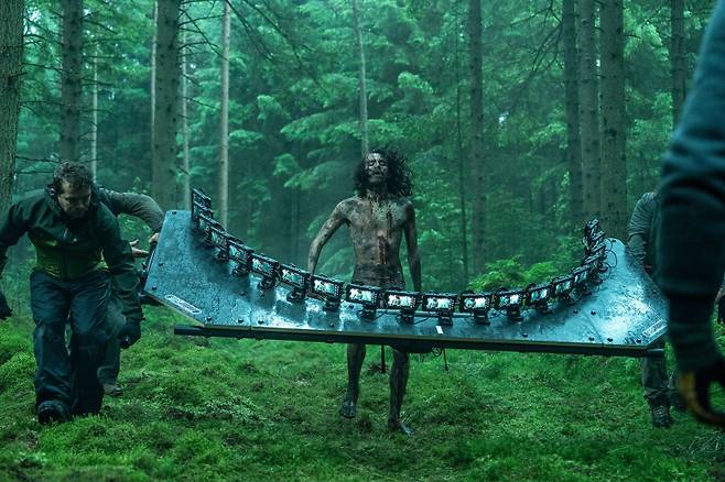 영화 ‘28년 후’ 비하인드 컷. 소니픽쳐스 제공