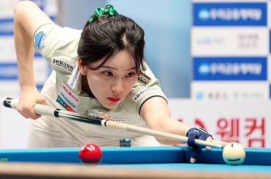 LPBA 32강전에선 정수빈이 전애린을 세트스코어 3:0으로 물리치고 16강에 올랐다. (사진=PBA)