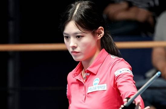 서한솔은 한지은을 세트스코어 3:1로 제압하고 32강에 합류했다. (사진=PBA)