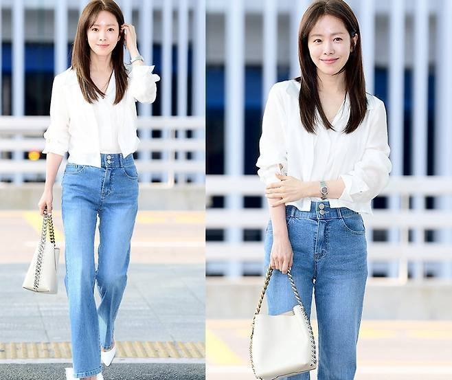 한지민은 보는 이들에게 단아한 청량감을 전했다. 사진=김영구 기자