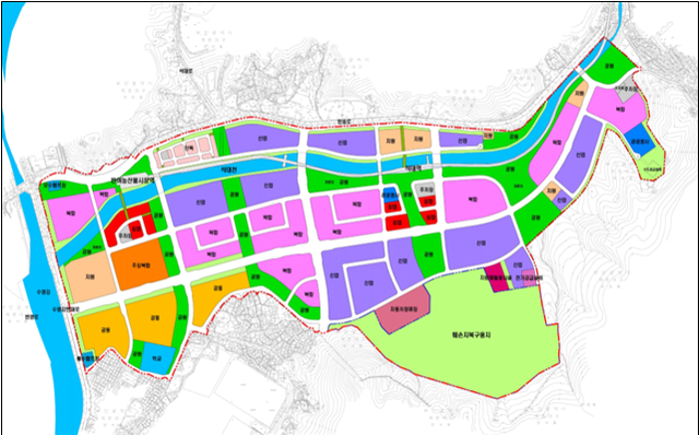 부산 센텀2지구 도시첨단산업단지 토지이용계획도. 부산시청 제공