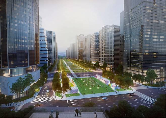 HDC현대산업개발은 지하철 1호선, 4호선, 신분당선, GTX-B를 연결하고, 용산역 전면공원의 지하를 복합개발하는 대형 프로젝트인 용산역 전면공원 지하공간 개발사업을 진행 중이다. [HDC현대산업개발 제공]