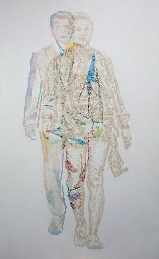 여행자1 2025 125x180cm Incense, Mixed media on hanji paper (1) *재판매 및 DB 금지