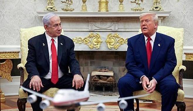 트럼프(오른쪽)와 네타냐후. 연합뉴스