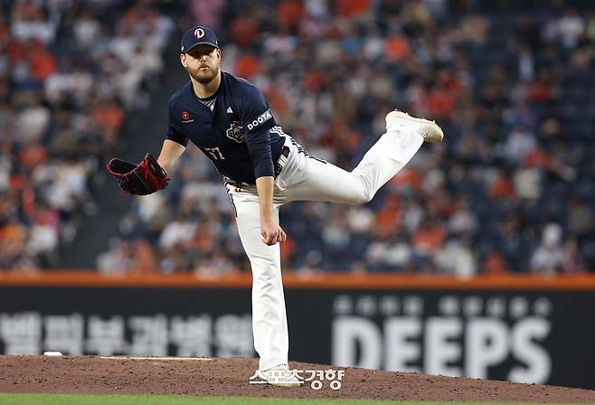 두산 콜 어빈. 두산베어스 제공