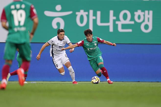 대전 소속 고별전을 치른 윤도영. 프로축구연맹 제공