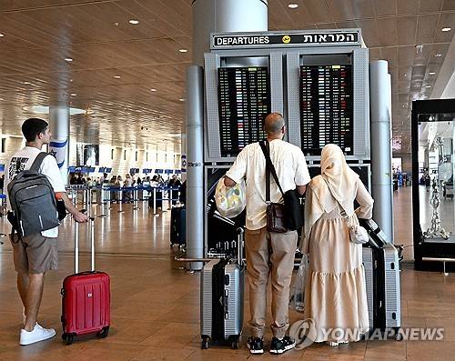 이스라엘 텔아비브 벤구리온 공항 [UPI 연합뉴스 자료사진. 재판매 및 DB 금지]