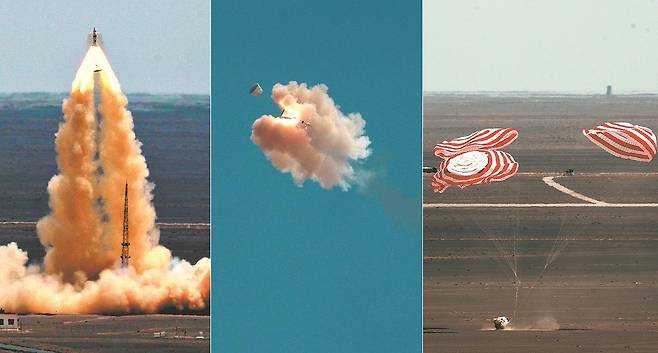 멍저우 무고도 비상탈출 시험 [차이나데일리 캡처. 재판매 및 DB 금지]