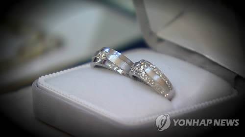 결혼 반지 [연합뉴스TV캡처 연합뉴스 자료사진]