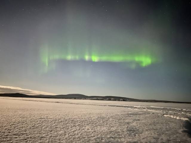 키루나 여행에서 만난 인생 첫 오로라. 저자 제공