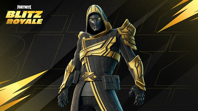 플레이 보상으로 얻을 수 있는 '블리츠 기사 의상'(출처='포트나이트' 홈페이지).