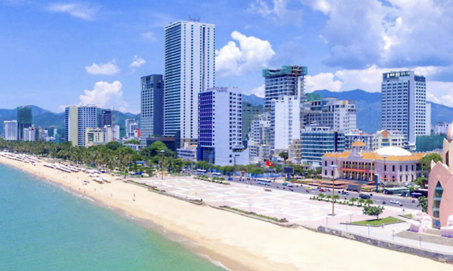 베트남 나트랑의 한 해안. 베트남관광청