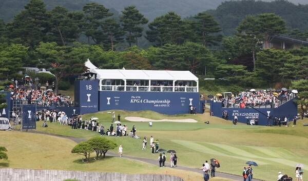 전가람, 김홍택, 배상문, 송영한, 김민규, 김백준, 김성현, 박상현 프로 등이 출전하는 2025년 한국프로골프(KPGA) 투어 제68회 KPGA 선수권대회. 사진은 대회장인 2024년 에이원CC의 모습이다. 사진제공=KPGA