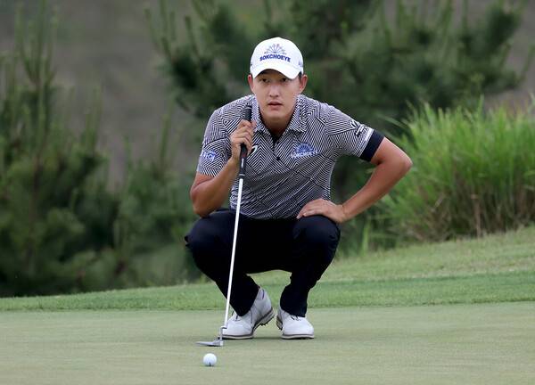 전가람, 김홍택, 배상문, 송영한, 김민규, 김백준, 김성현, 박상현 프로 등이 출전하는 2025년 한국프로골프(KPGA) 투어 제68회 KPGA 선수권대회. 사진은 제네시스 포인트 1위인 김백준 프로의 모습이다. 사진제공=KPGA