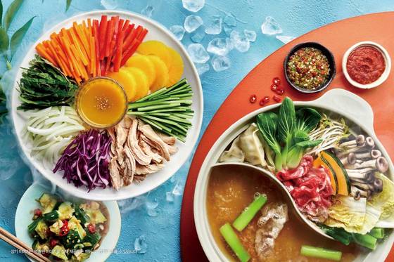 이랜드이츠의 ‘로운 샤브샤브’가 13종의 여름 신메뉴 ‘이냉치열’을 출시했다. 사진 이랜드이츠