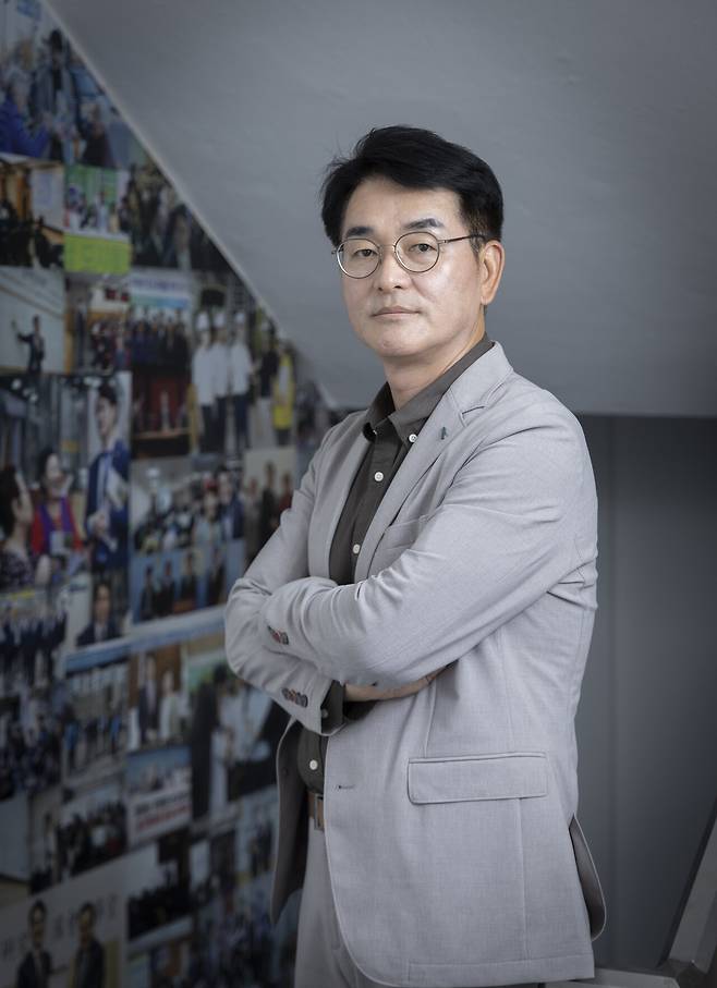 박용진 전 민주당 의원은 이재명 대통령이 박정희·김대중 대통령의 정신을 차용하며 AI 혁신을 지향하는 방향성에 공감을 표시했다. 김상선 기자