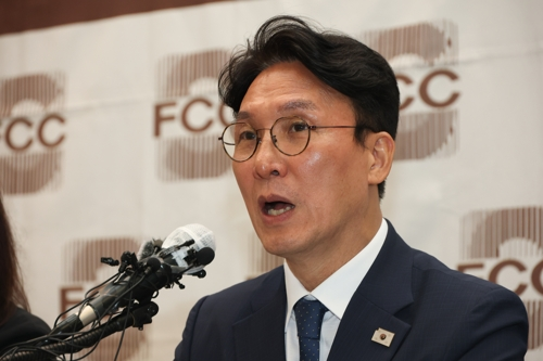 외신기자 만난 김민석 국무총리 후보자 [사진 출처 = 연합뉴스]