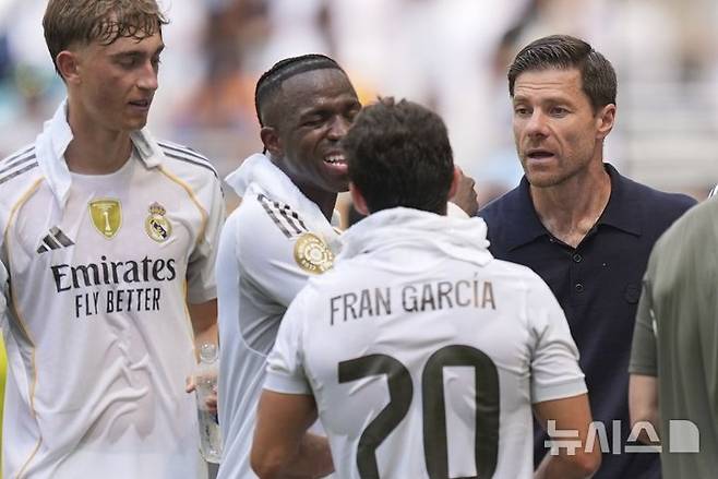 [마이애미=AP/뉴시스] 스페인 프로축구 프리메라리가 레알 마드리드의 사비 알론소. 2025.06.18.