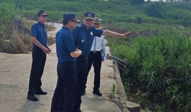 ▲익산경찰서에서 여름철 자연재난 대비 선제적 현장 점검에 나선 모습 ⓒ익산경찰서