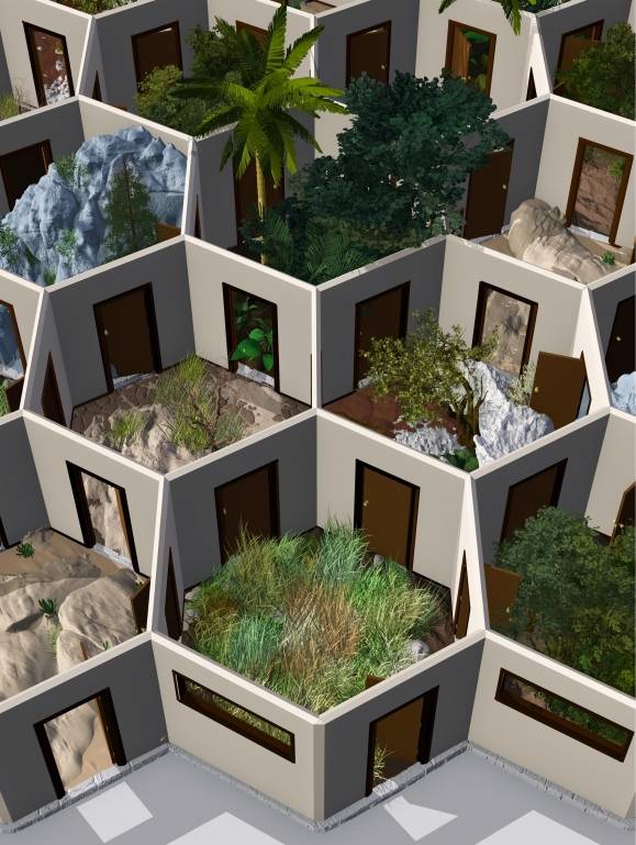 인류가 전 세계로 성공적으로 확산할 수 있었던 것은 아프리카에서 다양한 생태적 틈새 환경에 적응할 수 있었기 때문이다. 인류가 아프리카 거주 당시 경험했던 다양한 생태적 틈새를 이미지화한 것 독일 막스 플랑크 지구 인류학 연구소 제공