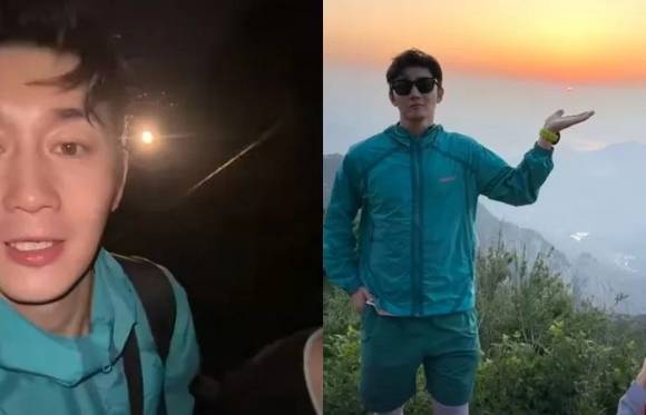 중국 배우 사원정(스위엔팅·史元庭)이 등산 동반 서비스 아르바이트를 하고 있다. 사원정 SNS