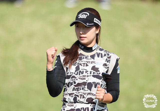 2주 연속 우승을 노리는 이동은. 사진 제공=KLPGA