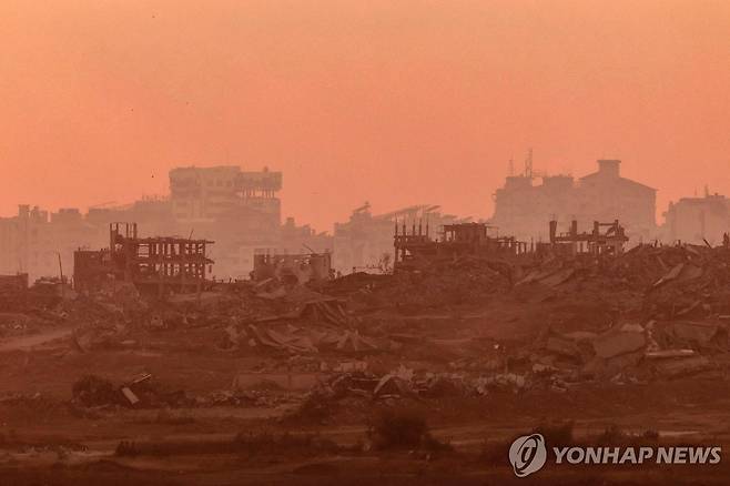 잔해만 남은 가자지구 [AFP 연합뉴스 자료사진. 재판매 및 DB 금지]