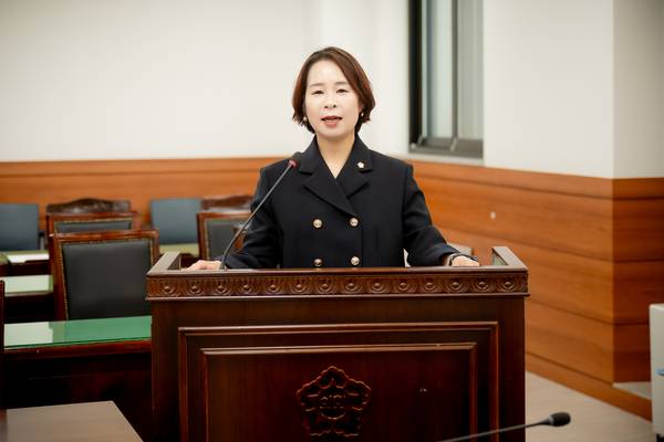 남양주시의회 제312회 임시회 자치행정위원회에서 정현미 의원이 조례를 대표발의하고 있다. 2025.6.20 /남양주시의회 제공